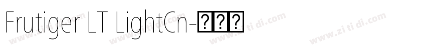 Frutiger LT LightCn字体转换